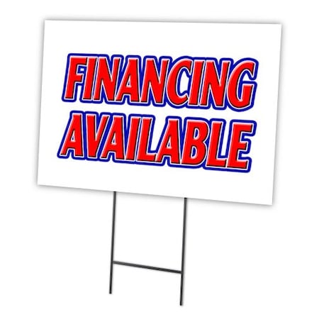 Signmission Financing Available Yard & Stake outdoor plastic coroplast window, C-1824-DS-Financing Available C-1824-DS-Financing Available